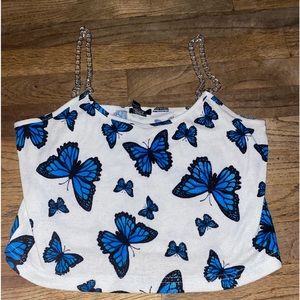 Butterfly crop top/ tank